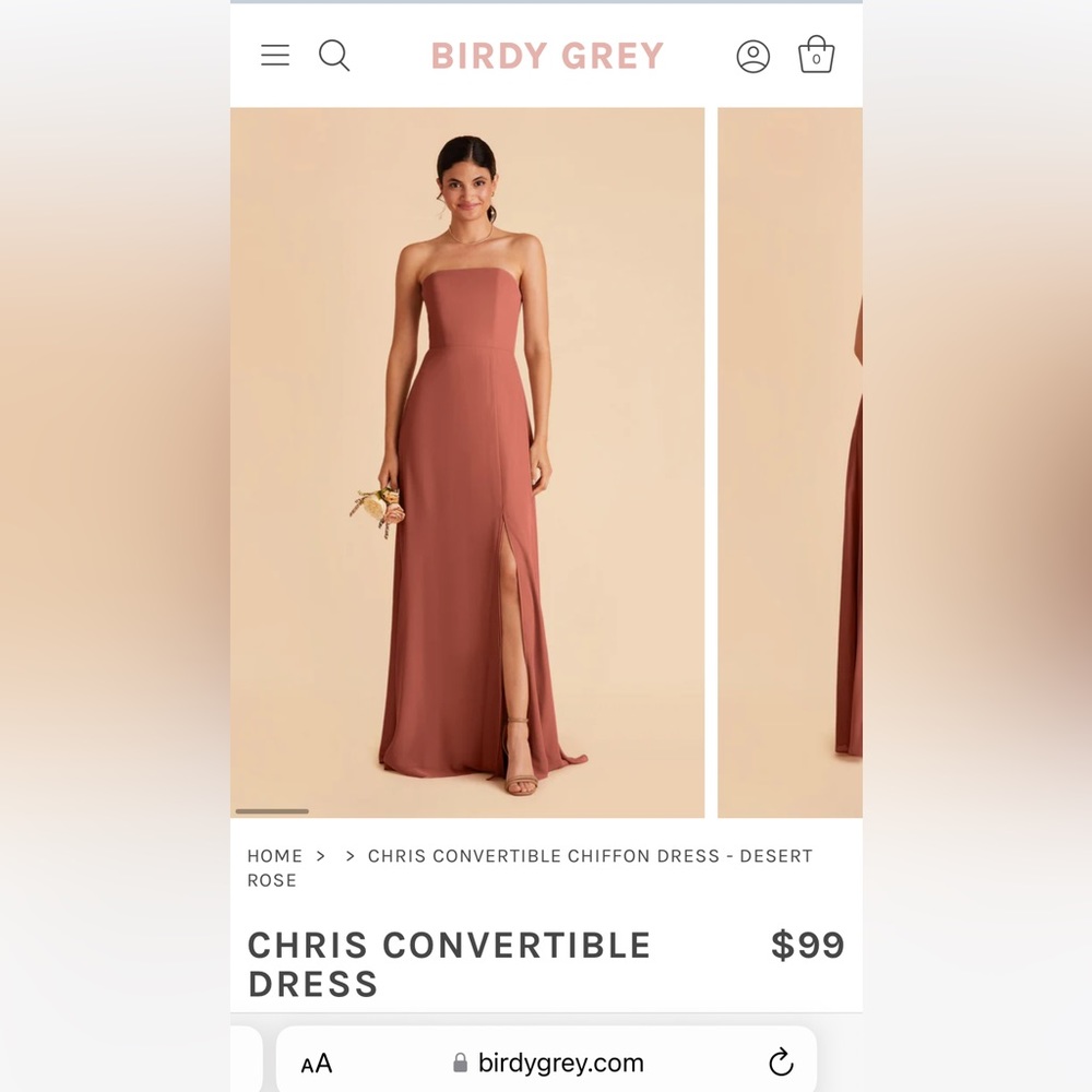 Birdy Grey Desert Rose Chiffon Bridesmaid Dress